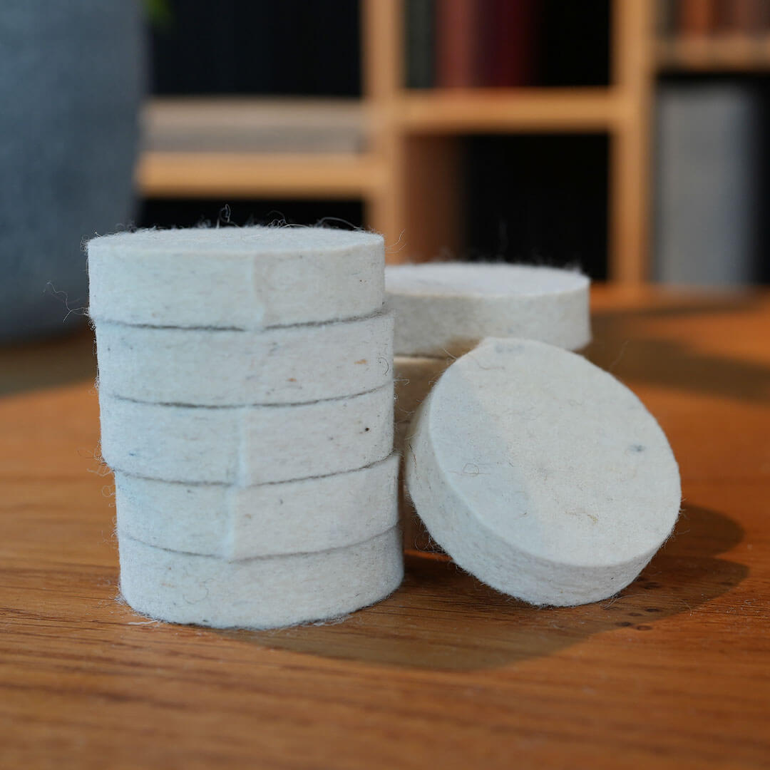 10 x Filz Ronden Filz Gleiter 10 mm Merino ø 5 cm