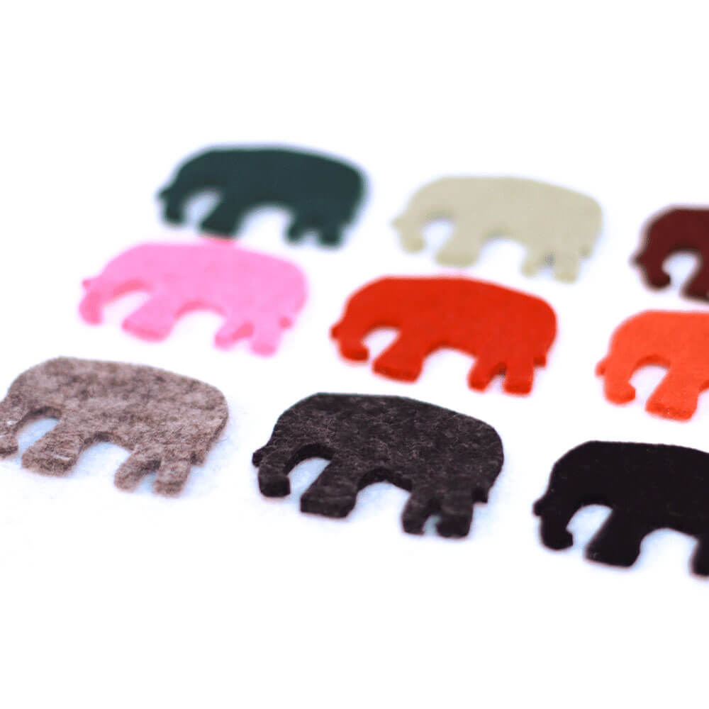 Elefant Deko Figur aus Filz zum Basteln