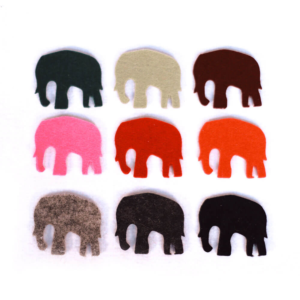 Elefant Deko Figur aus Filz zum Basteln