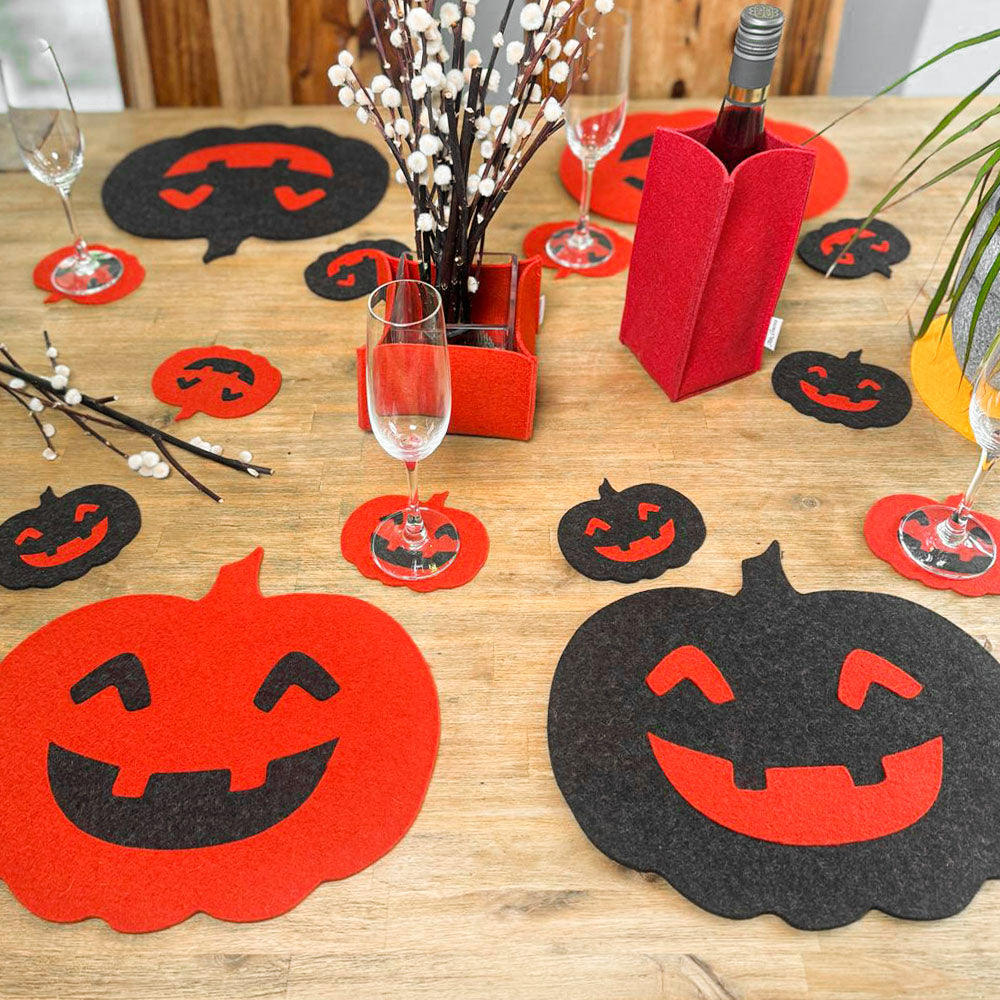 Kürbis Tischset – Deko-Filz zu Halloween