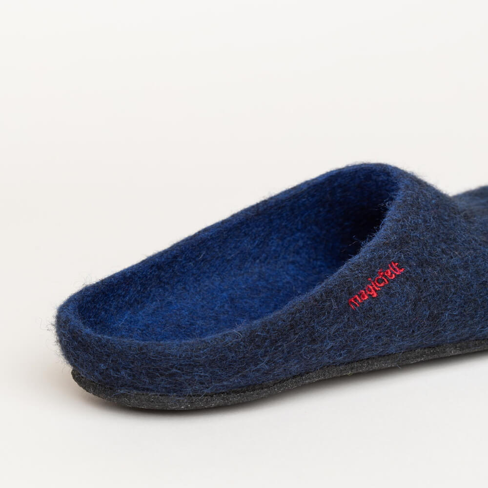 Magicfelt Pantoffeln, blauer Hausschuh