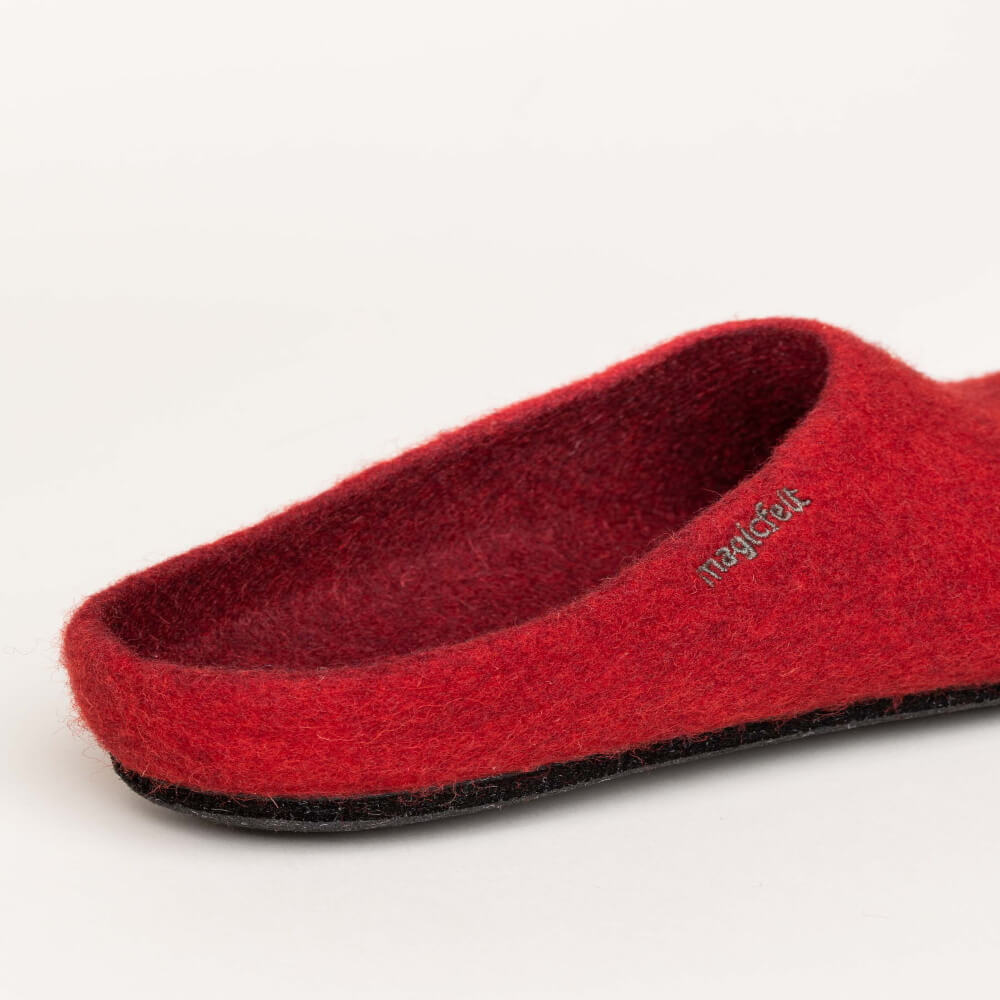 Magicfelt Pantoffeln, roter Hausschuh