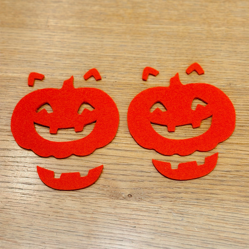Kürbis Untersetzer – Deko-Filz zu Halloween