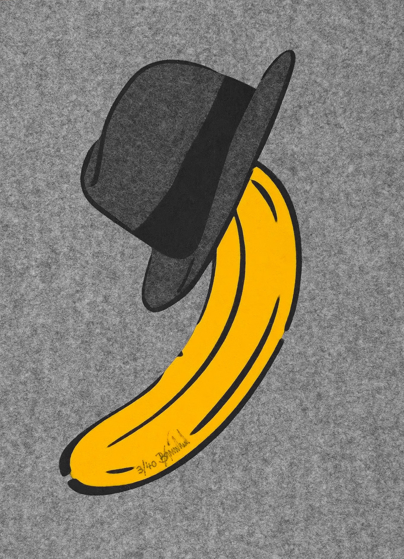 Beuysbanane aus Filz – Thomas Baumgärtel