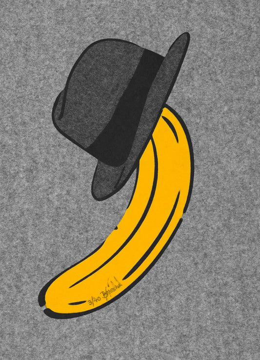 Beuysbanane aus Filz – Thomas Baumgärtel