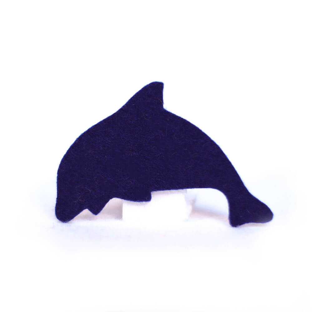 Delfin Deko Figur aus Filz zum Basteln