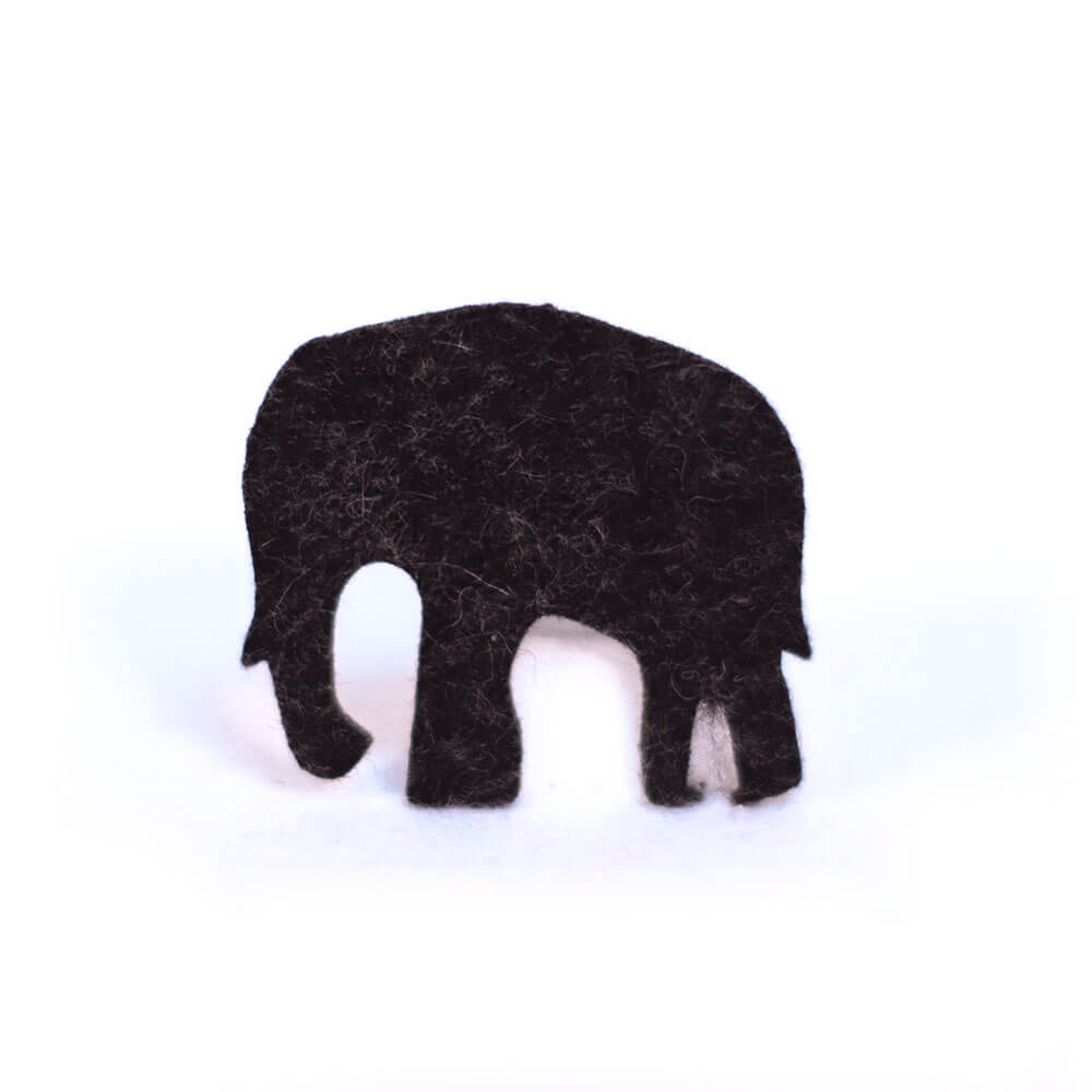 Elefant Deko Figur aus Filz zum Basteln