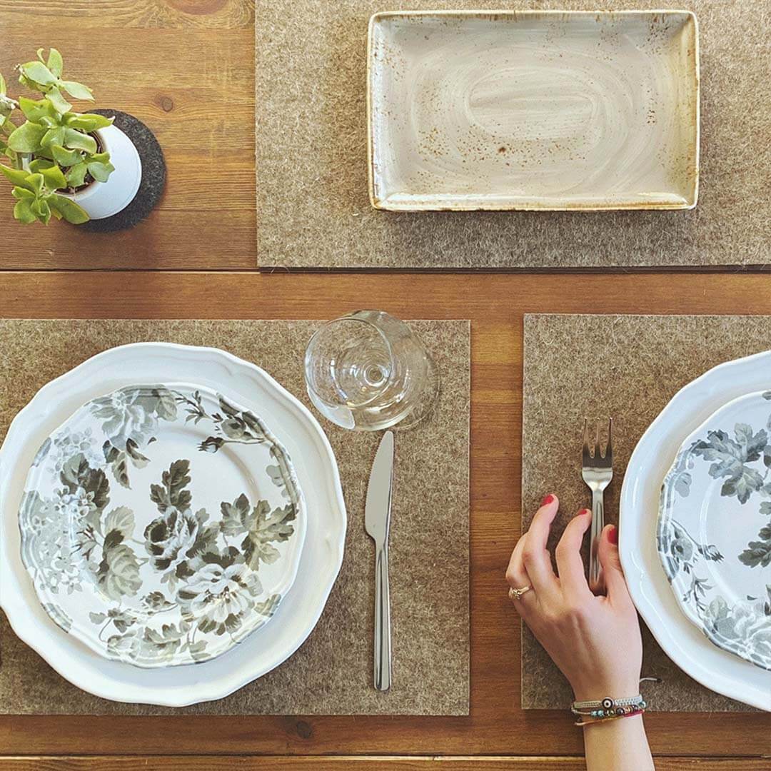 Tischset aus Filz in vielen Farben für Ihren Esstisch, Dekoration